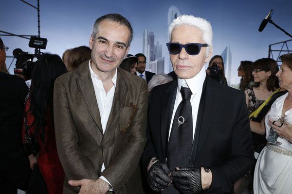 Olivier Assayas and Karl Lagerfeld