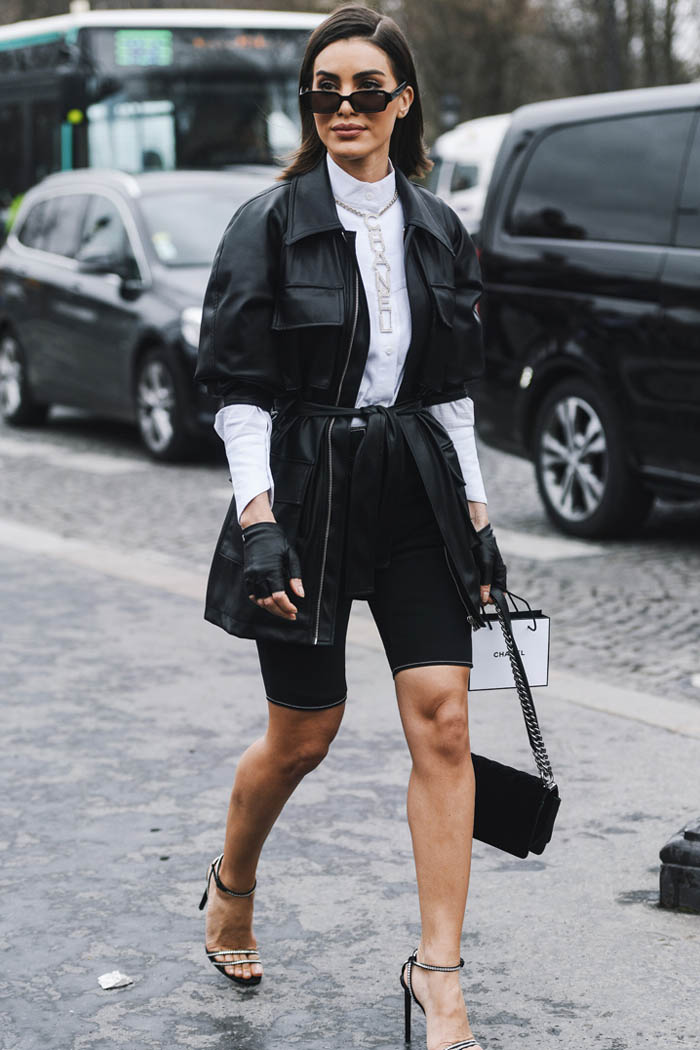 How To Style Biker Shorts - The Glossychic