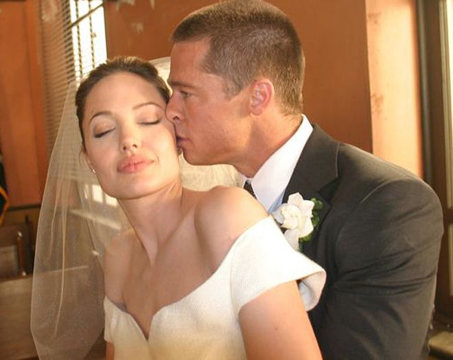 Brad Pitt and Angelina Jolie Wedding