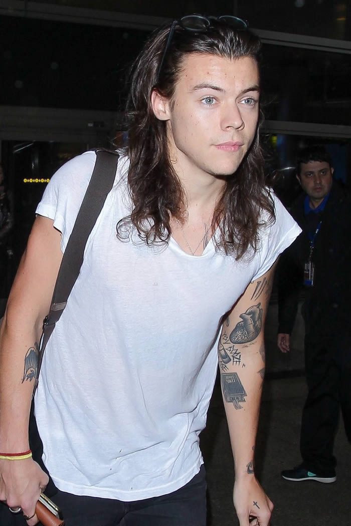 Harry Styles Touches Down In L.A