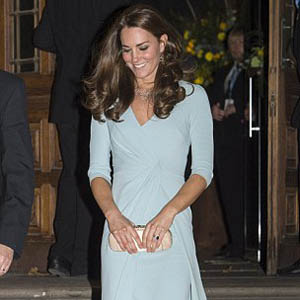 Duchess of Cambridge dazzles in baby blue gown