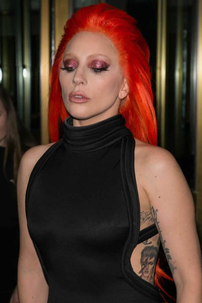 Lady Gaga continues David Bowie Tribute by Showing new Tattoo