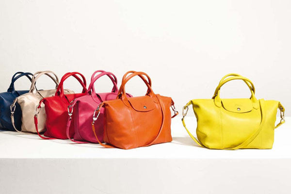 Le Pliage Cuir looks from Longchamp