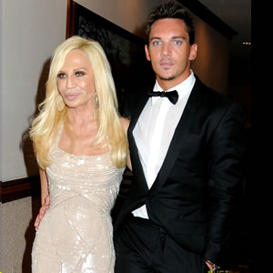 Jonathan Rhys Myers And Donatella Versace at White House Correspondents Dinner