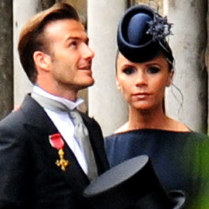 Victoria Beckham dons her own design at the Royal Wedding