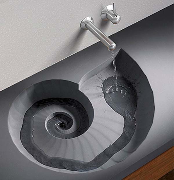 Ammonite Washbasin by HighTech