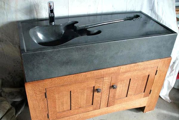 Guitar Creative Sink Design