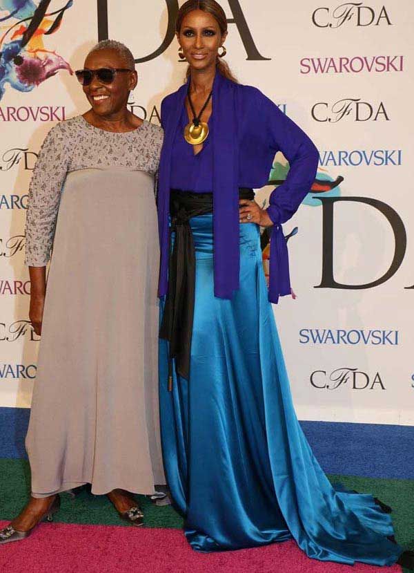 Bethann Hardison and Iman