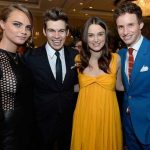 Cara Delevingne, James Righton, Keira Knightley, and Eddie Redmayne