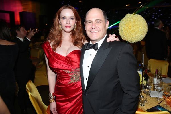 Christina Hendricks and Matthew Weiner