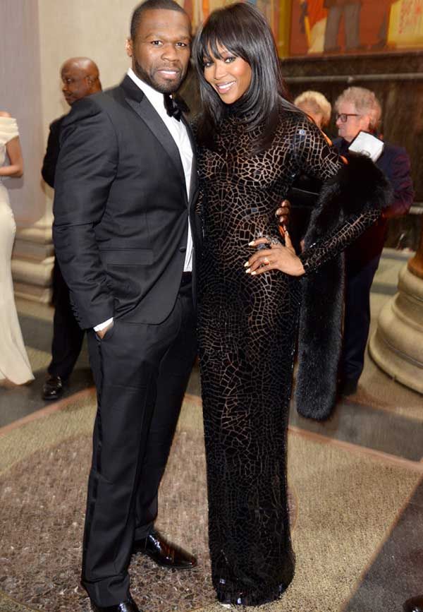 Curtis Jackson and Naomi Campbell