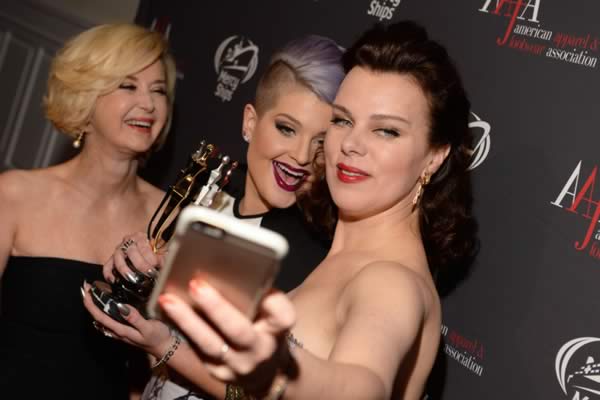Debi Mazar shoots a selfie with Kelly Osbourne