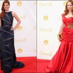 Debra Messing and Christina Hendricks