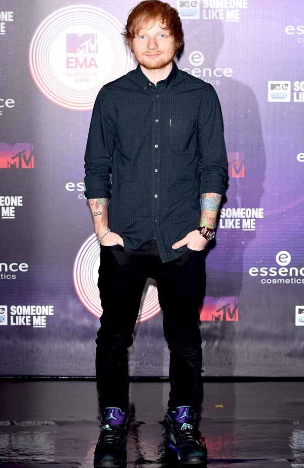Ed Sheeran at 2014 MTV EMAs Red Carpet Arrivals