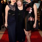 Felicity Jones with Shirley MacLaine and Rosamund Pike Alexander McQueen