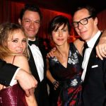 Juno Temple, Dominic West, Sophie Hunter in Erdem, and Benedict Cumberbatch