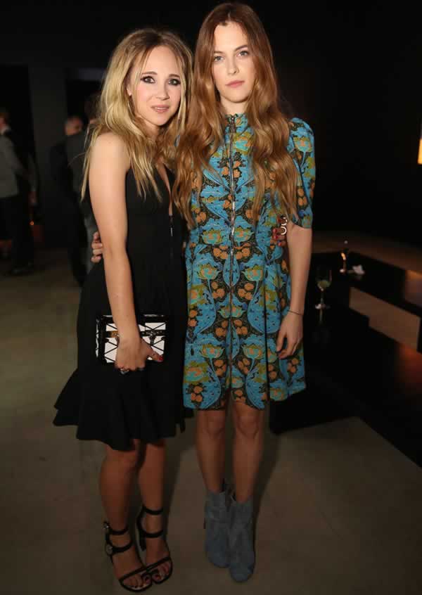 Juno Temple and Riley Keough, both in Louis Vuitton