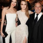 Kendall Jenner, Cara Delevingne in Burberry, and Sir Phillip Green