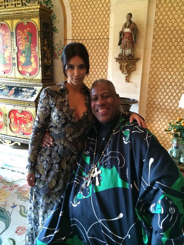 Kim Kardashian and AndrÃ© Leon Talley