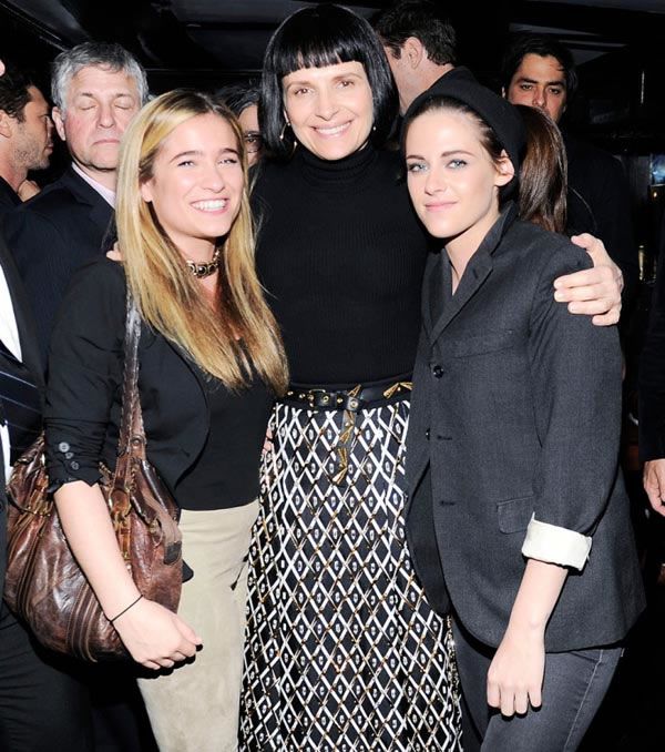 Lara Tarle, Juliette Binoche, and Kristen Stewart