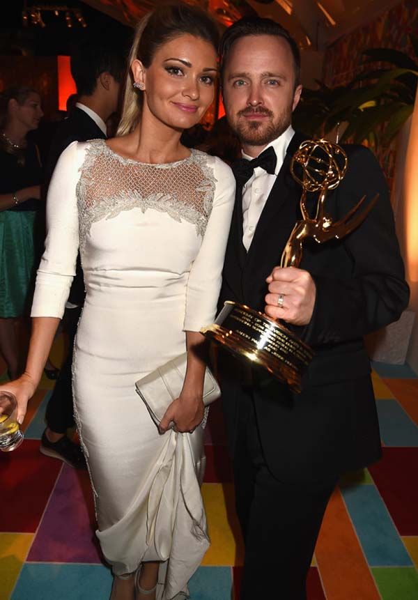 Lauren and Aaron Paul