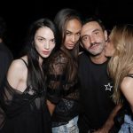 Mariacarla Boscono, Joan Smalls, Riccardo Tisci, and Frankie Rayder