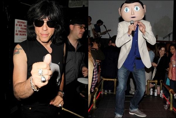 Marky Ramone and Michael Fassbender