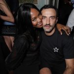 Naomi Campbell and Riccardo Tisci, at Tisci's after-party.