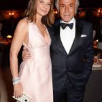 Natalie Massenet in Emilia Wickstead and Giancarlo Giammetti