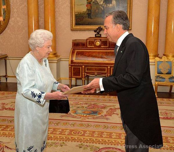 Italian Haute Couture By Michele Miglionico at Buckingham Palace