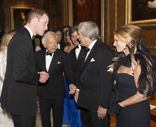 Prince William with Ralph Lauren