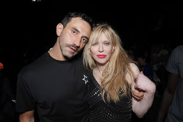 Riccardo Tisci and Courtney Love