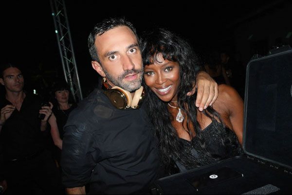 Riccardo Tisci and Naomi Campbell