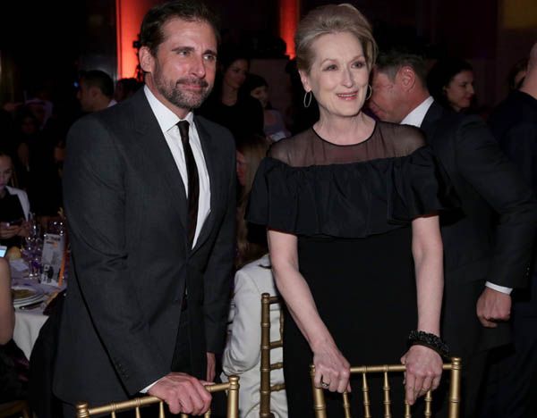 Steve Carell and Meryl Streep in Max Mara