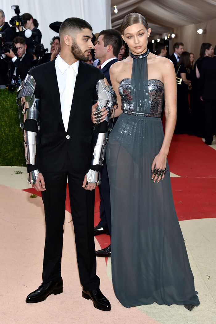 Zayn Malik in Versace with Gigi Hadid