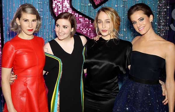 Zosia Mamet, Lena Dunham, Jemima Kirke, and Allison Williams