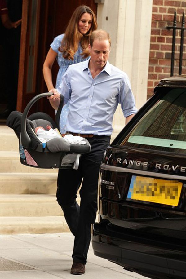 Royal Baby Celebrations - The Duke Carrying His Son