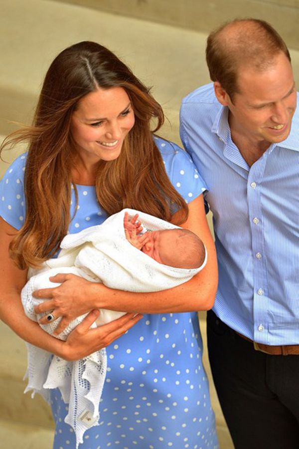 Royal Baby Celebrations - The Duke and Duchess of Cambridge Posing
