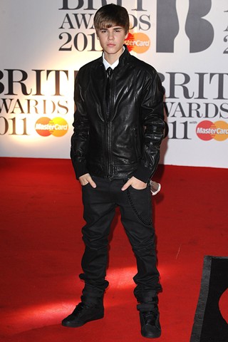 Justin Bieber at Brit Awards 2011