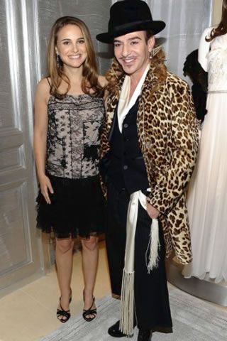 John Galliano, Natalie Portman Celebrate Dior Flagship