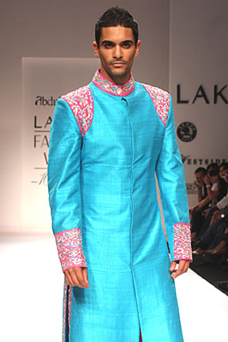 Abdul Halder present his collection in Lakme Fashion Week
