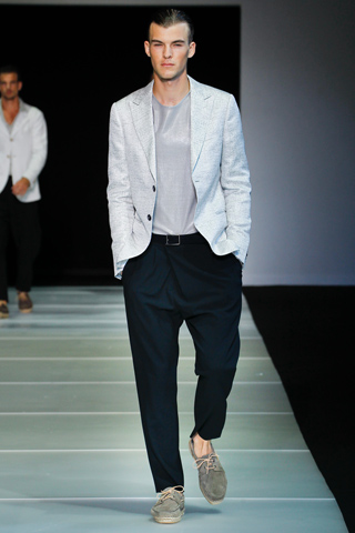 Spring 2012 Menswear Fashion by Giorgio Armani