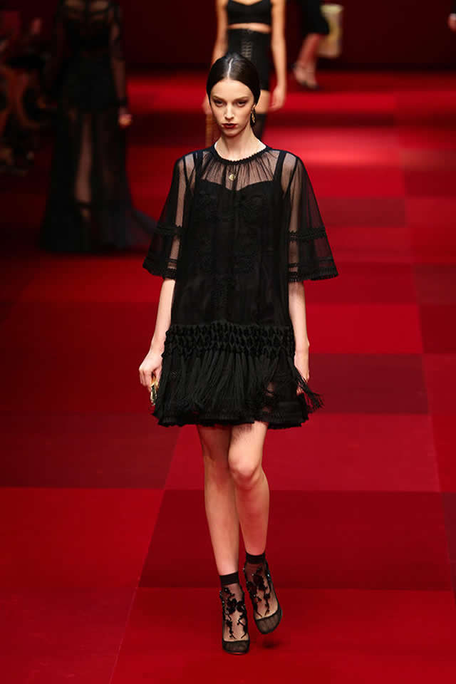 2015 Latest Dolce & Gabbana Milan Fashion Week S/S Collection