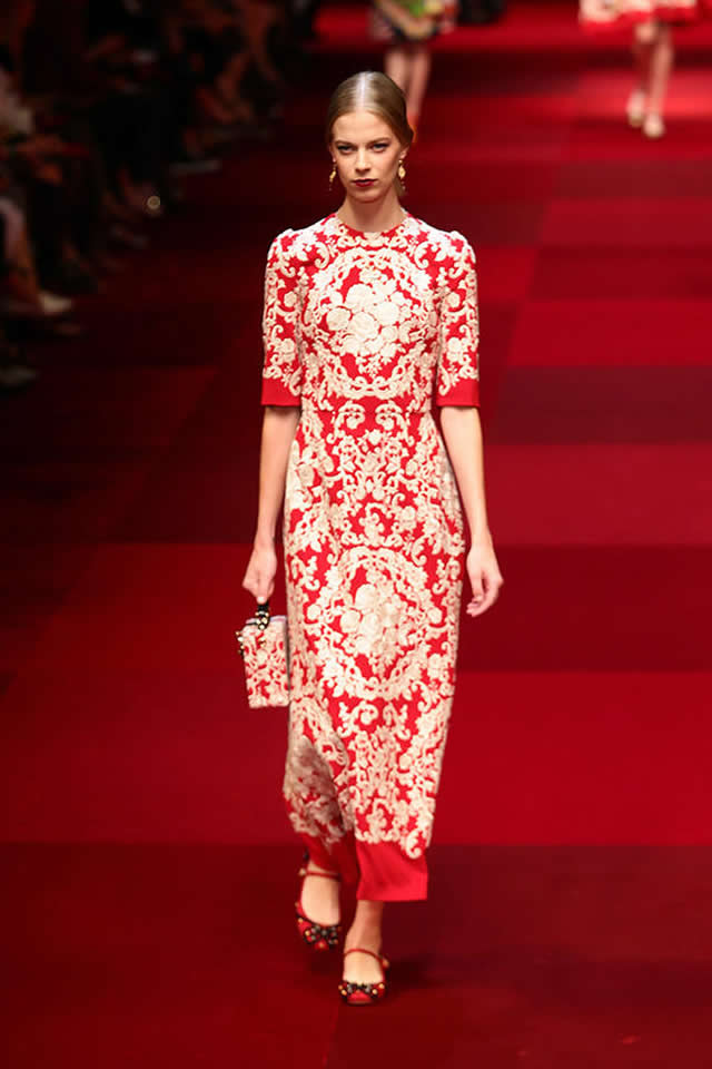 Latest Collection by Dolce & Gabbana Milan Fashion Week S/S 2015
