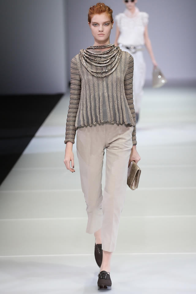 S/S Latest 2015 Giorgio Armani Milan Fashion Week Collection