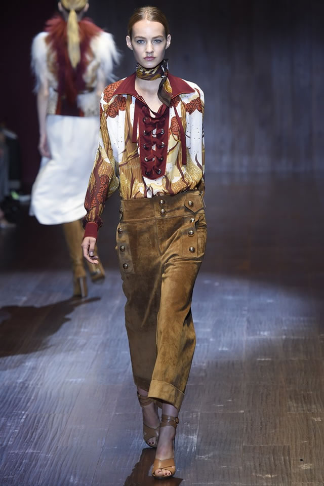 Gucci Latest Milan Fashion Week S/S 2015 Collection