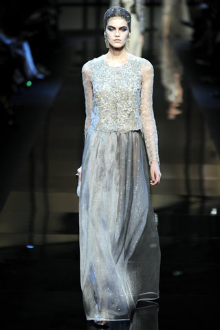 Armani Prive Couture Collection at Paris Fashion Week