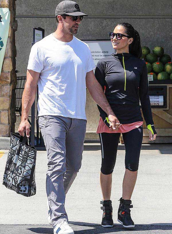 Aaron Rodgers and Olivia Munn