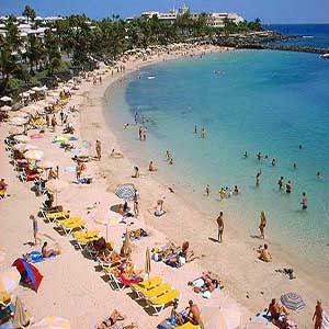 Celebrities vacation spot in Playa Blanca, Spain