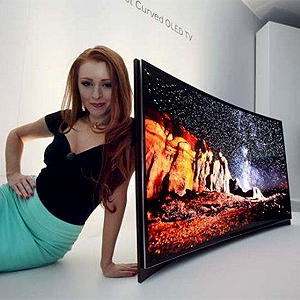 Samsung Unveils 55-Inch Curved OLED HDTV In Seoul Korea